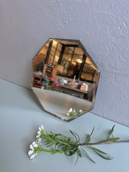 Miroir octogonal - rebord simple