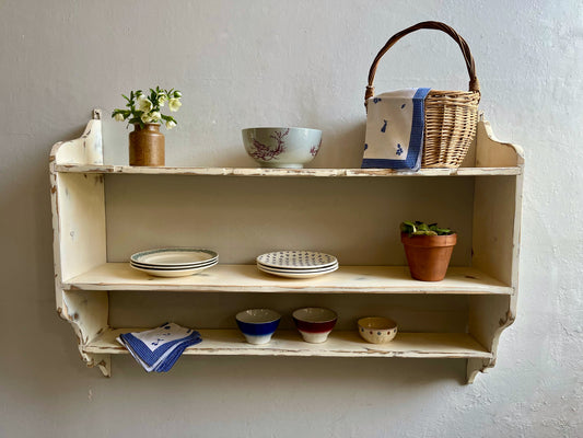 Etagère murale patinée style campagne