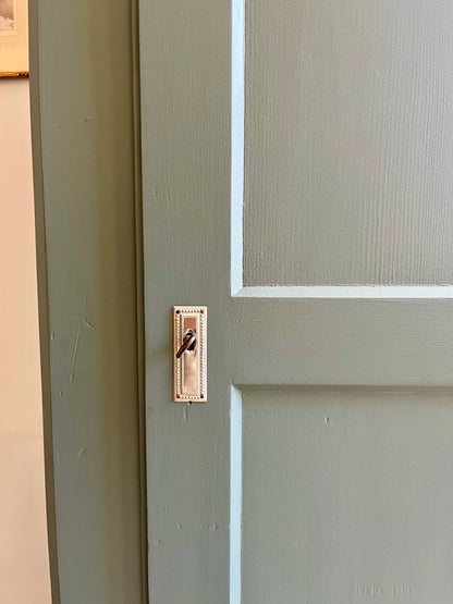 Bonnetière/armoire ancienne une porte bleu-gris