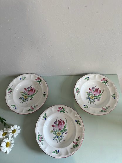 Assiettes à soupe Lunéville - lot de 6