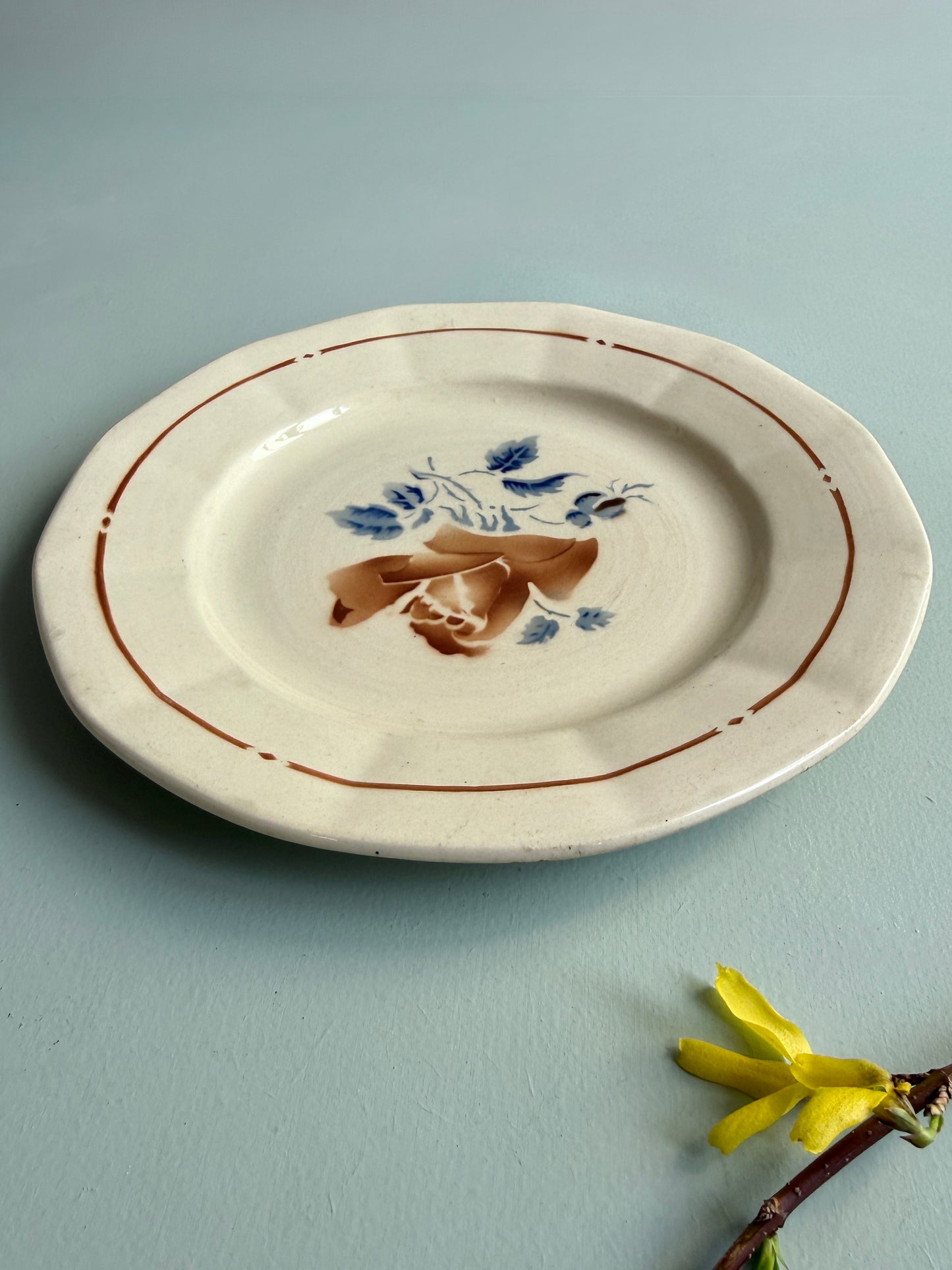 Assiette plate de Sarreguemines