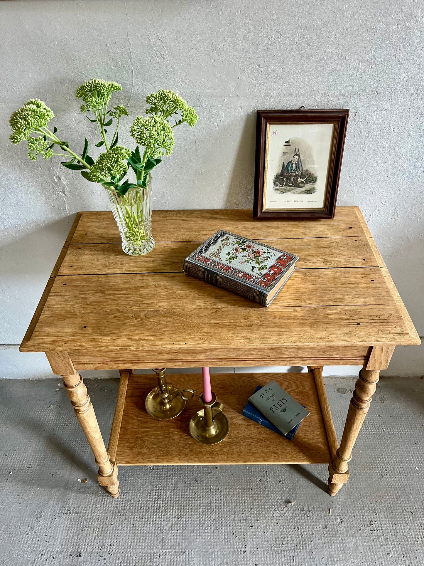 Console en bois ancienne rénovée   Patine