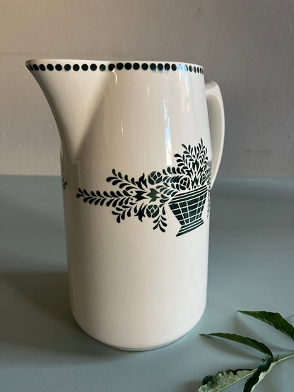Ensemble de toilette ancien Badonviller – broc et cuvette  Vaisselle Patine