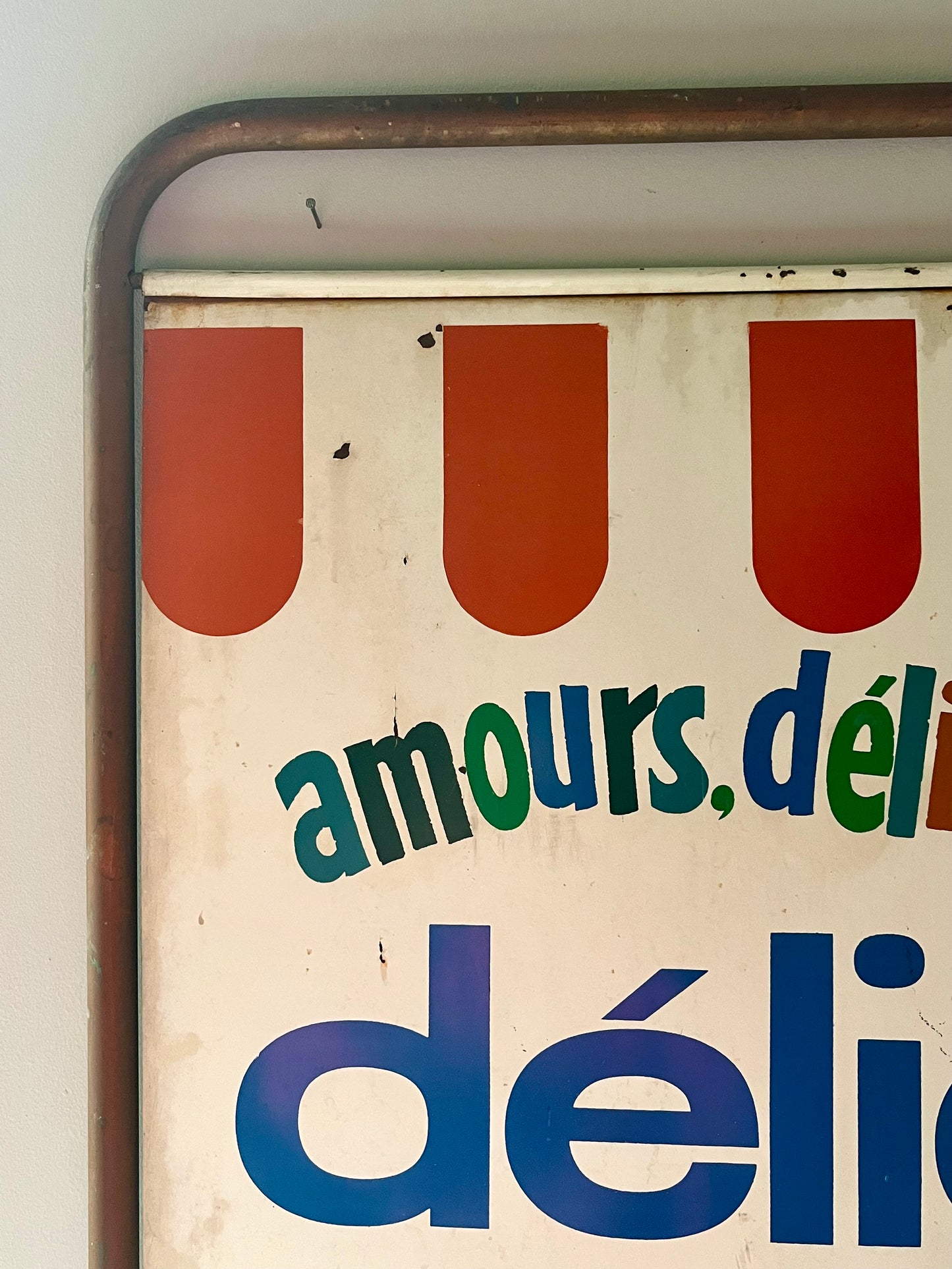 Plaque publicitaire glaces « Délico »