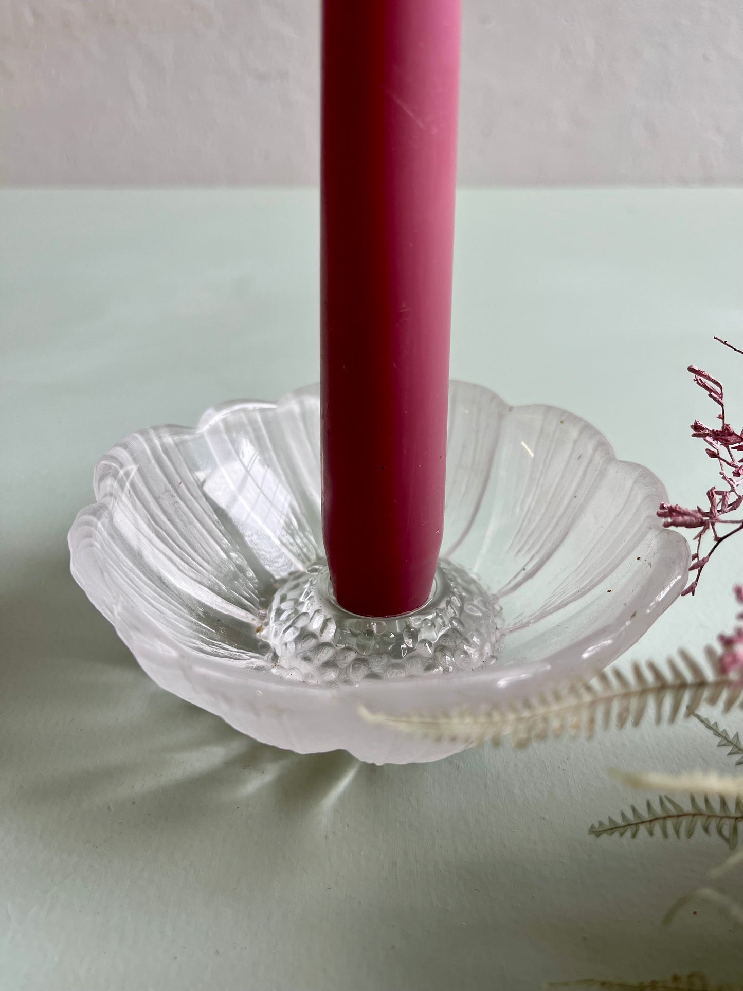 Bougeoirs en forme de fleurs - lot de 2