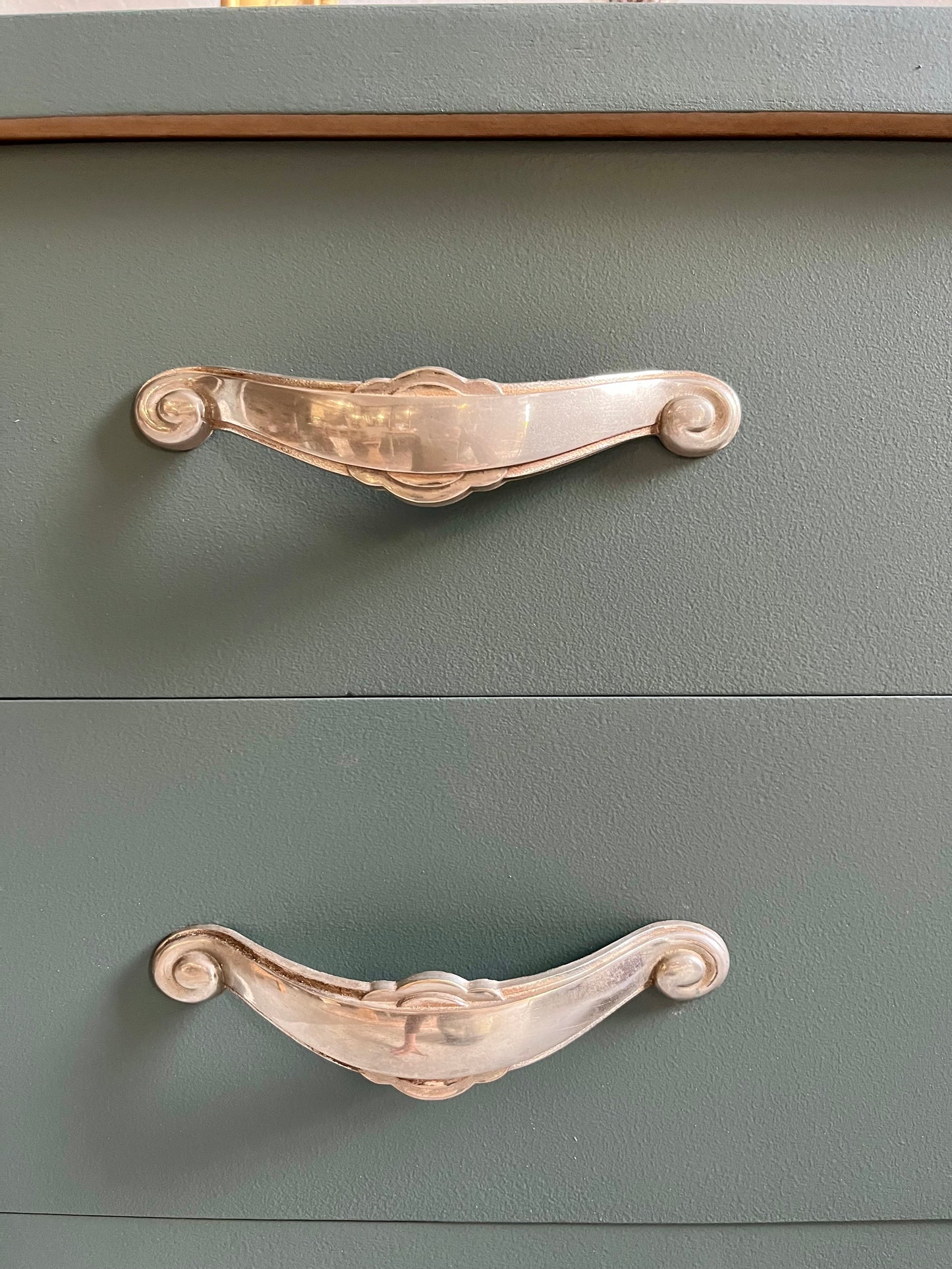 Buffet art déco gris bleu