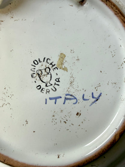 Assiette décorative de petite taille de Maioliche Deruta