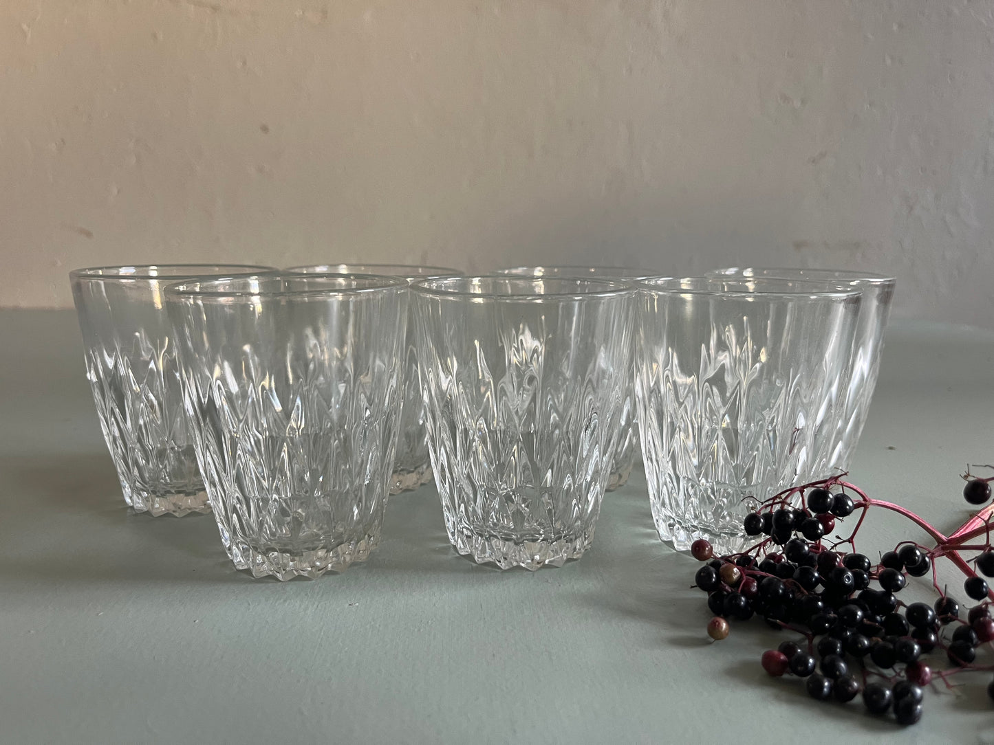 Verres à eau Duralex vintage-lot de 7  Vaisselle Patine