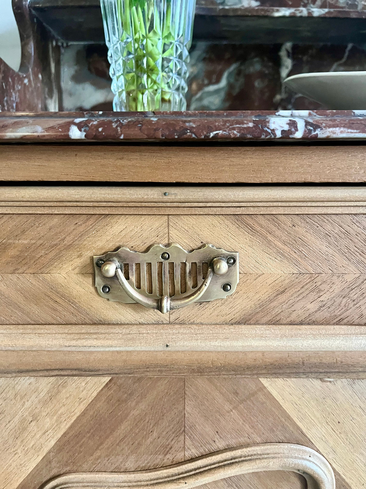 Meuble de toilette plateau marbre  Meubles Patine