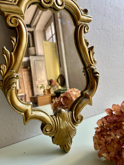 Miroir style baroque doré