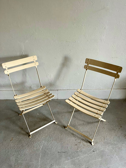 Paire de chaises de jardin anciennes  Meubles Patine