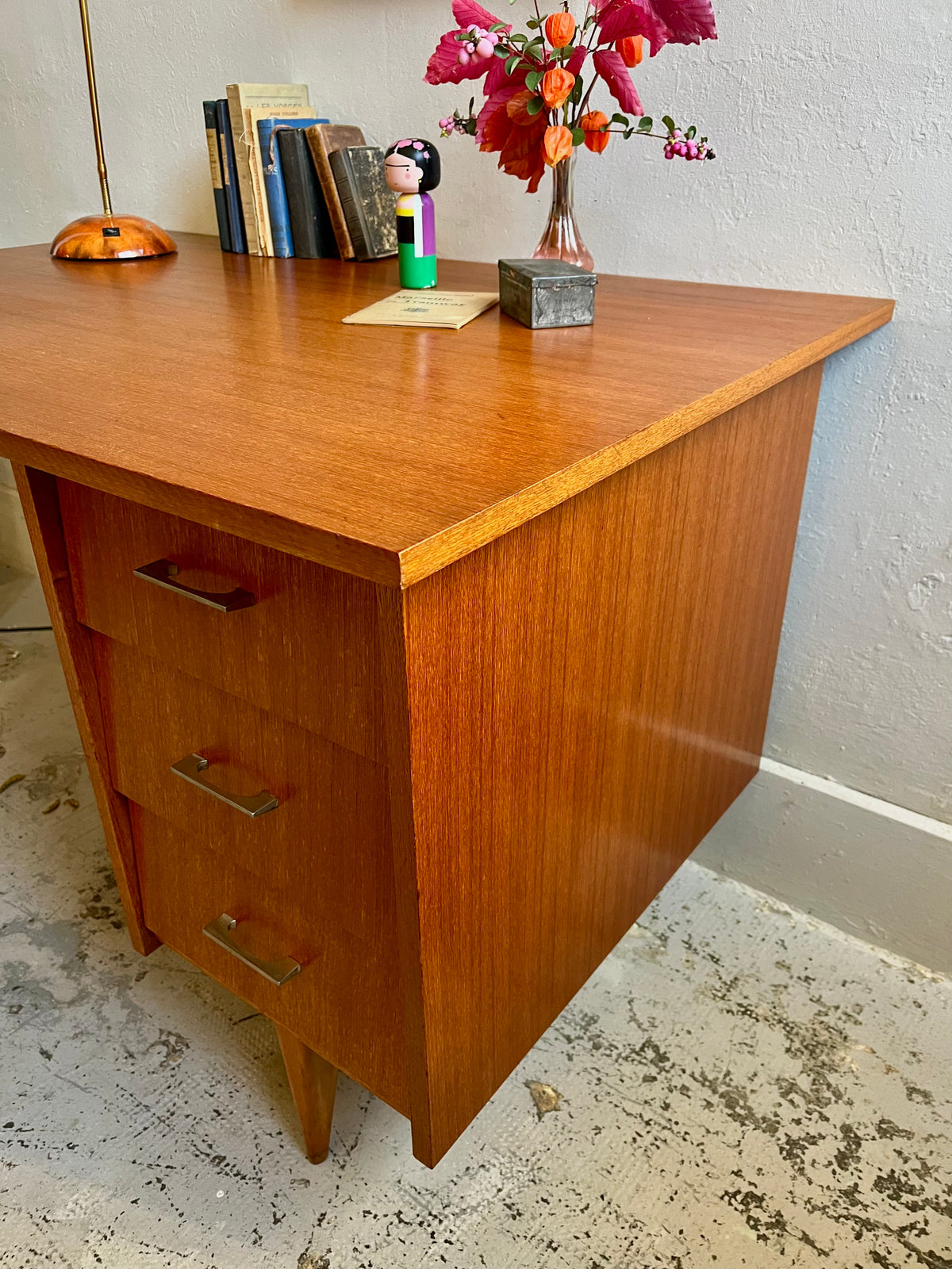 Bureau pied compas  Meubles Patine