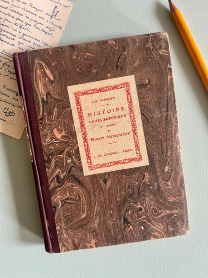 Livre ancien histoire de France  Décoration Patine