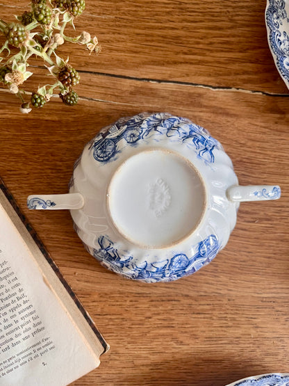 Tasses à thé anglaises avec coupelles- lot de 4  Vaisselle Patine