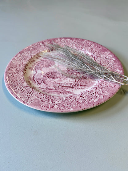 Assiette plate en terre de fer England