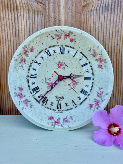 Horloge murale Porcelaine de Sologne  Décoration Patine