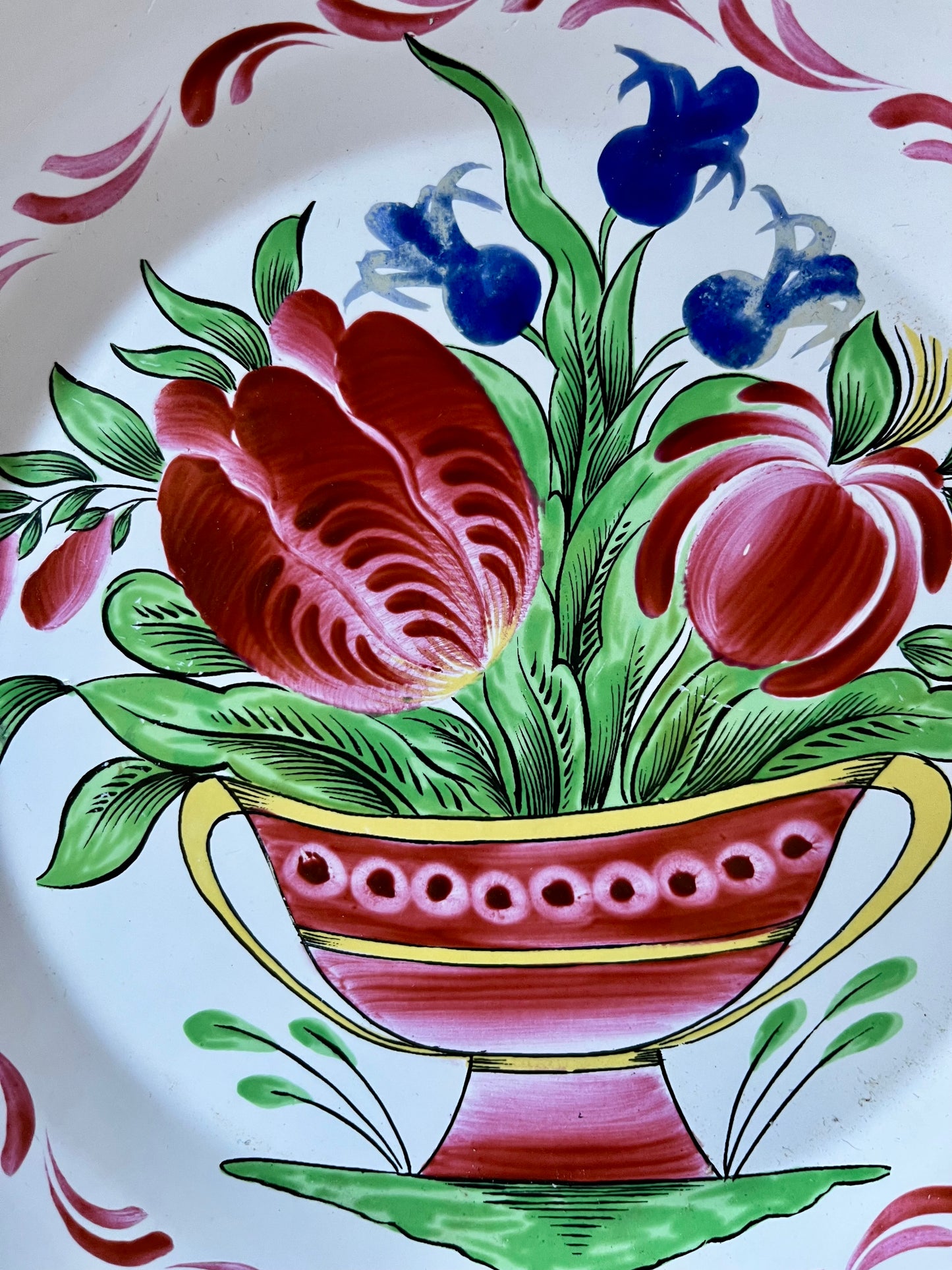 Assiette en faïence décorative St Clement