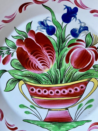 Assiette en faïence décorative St Clement