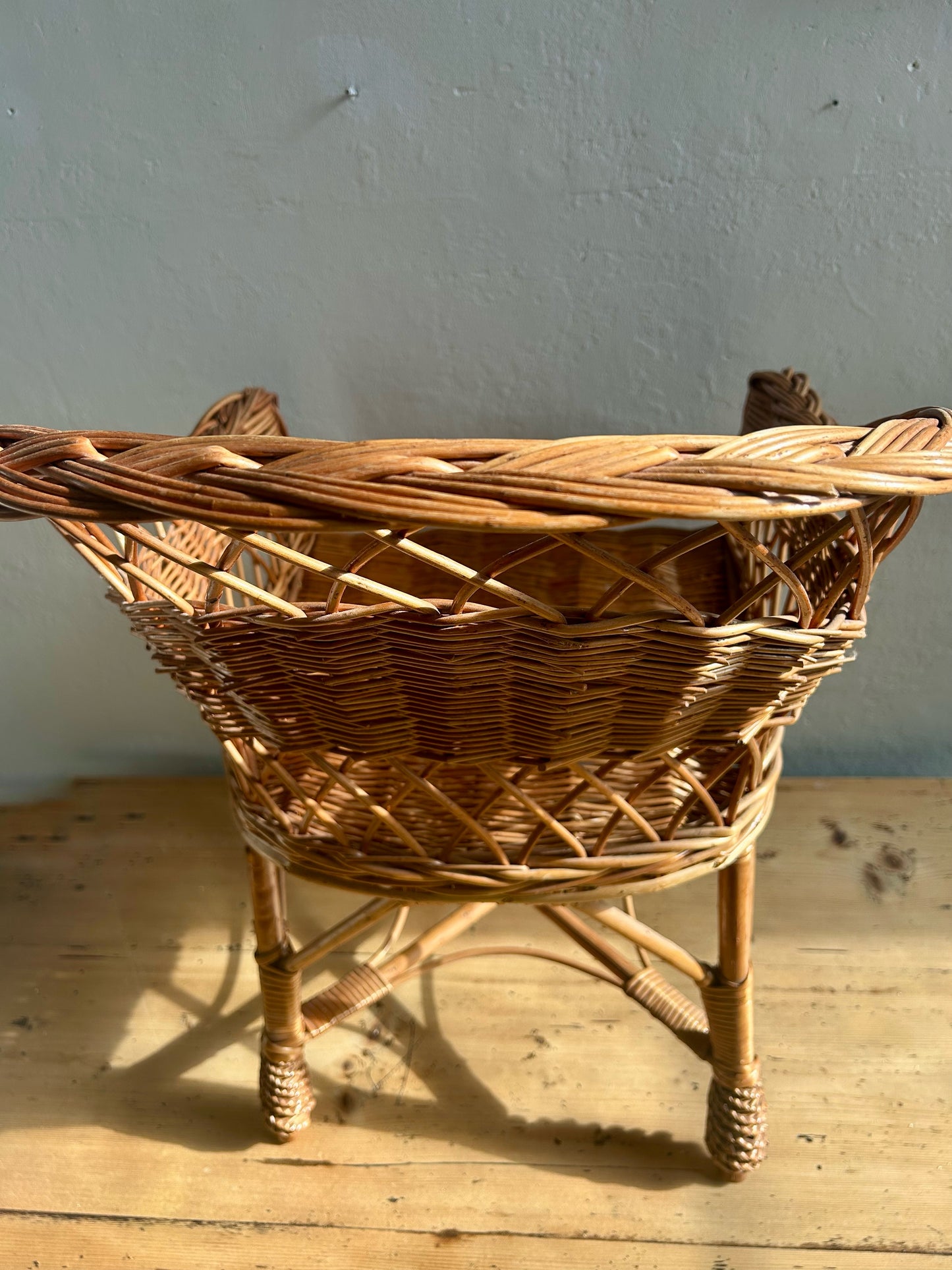 Chaise enfant en rotin - Patine