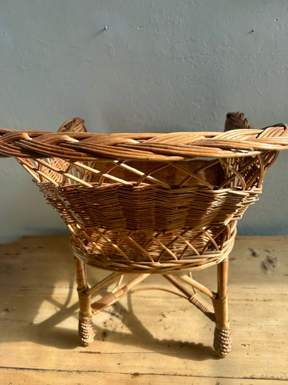Chaise enfant en rotin - Patine