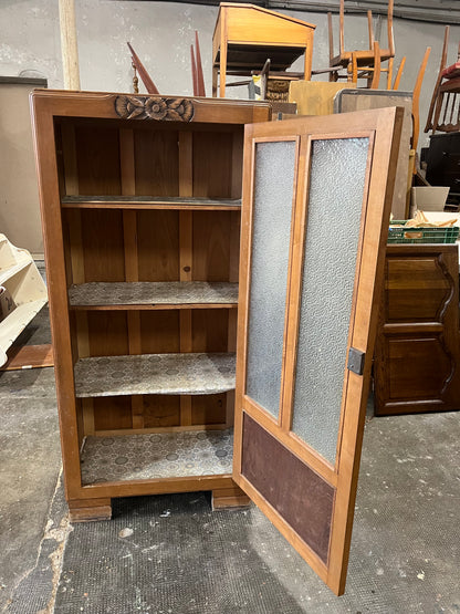 Armoire une porte vitrée art déco