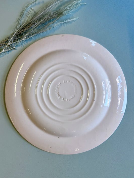 Assiette plate en terre de fer England