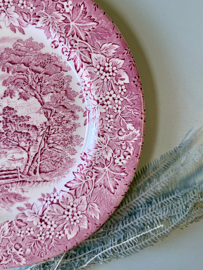 Assiette plate en terre de fer England