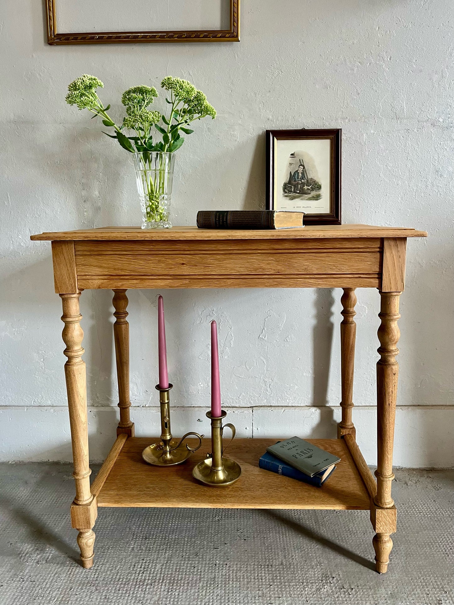 Console en bois ancienne rénovée   Patine