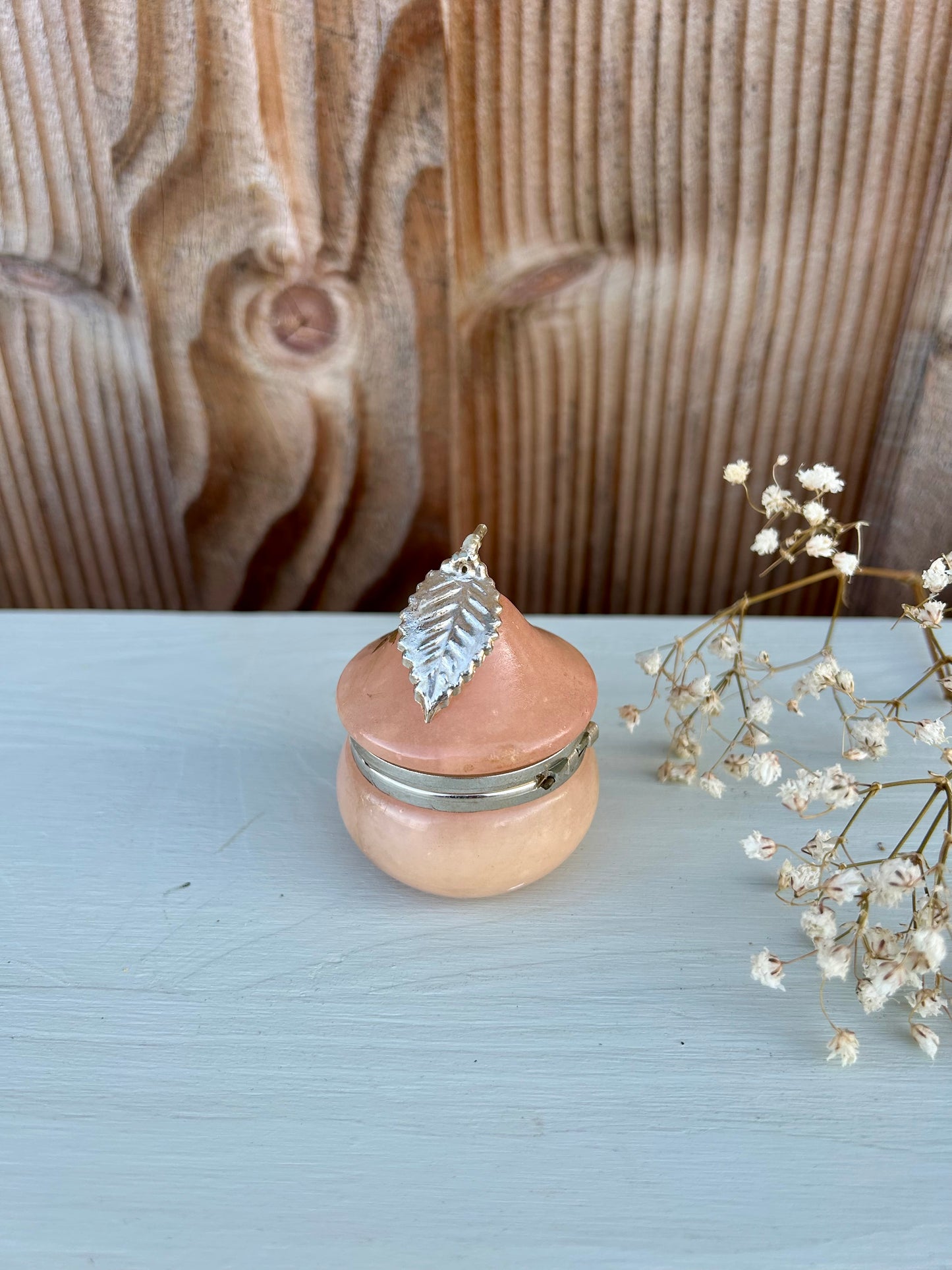 Boîte à bijoux - pilulier en albâtre