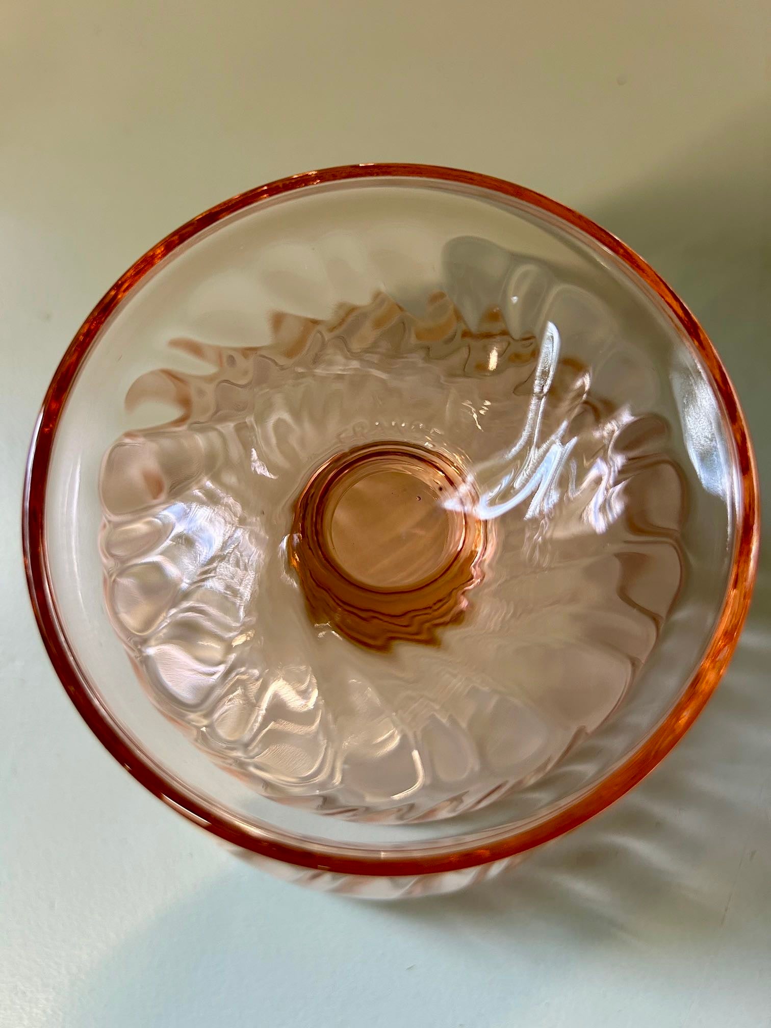 Coupes à glace en Rosaline - lot de 8   Patine