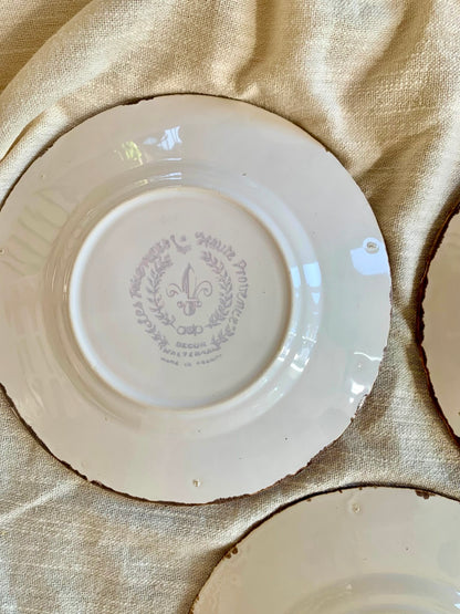 Assiettes botaniques – Faïences de Haute-Provence-lot de 3  Vaisselle Patine