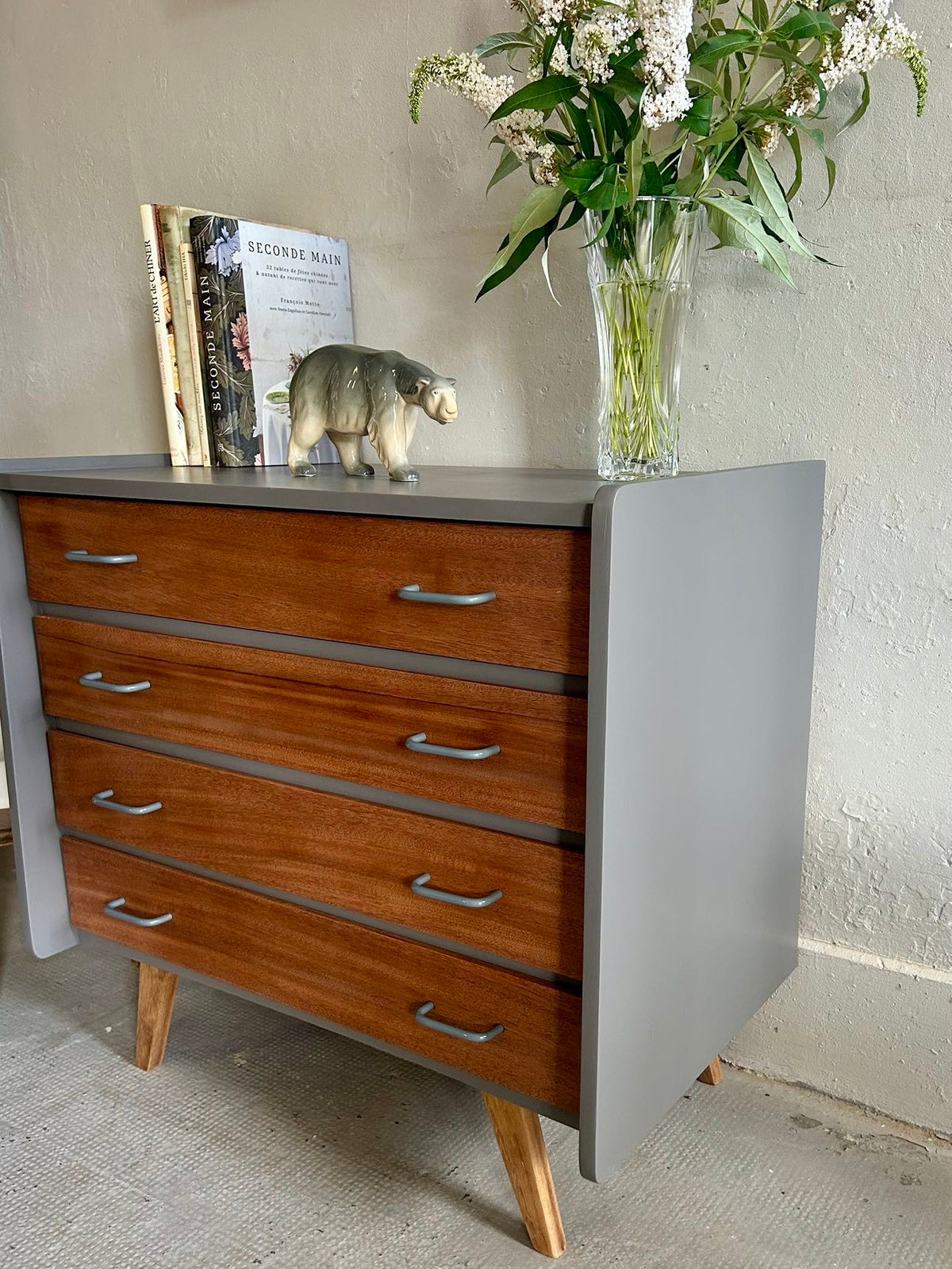 Commode scandinave 4 tiroirs  Meubles Patine