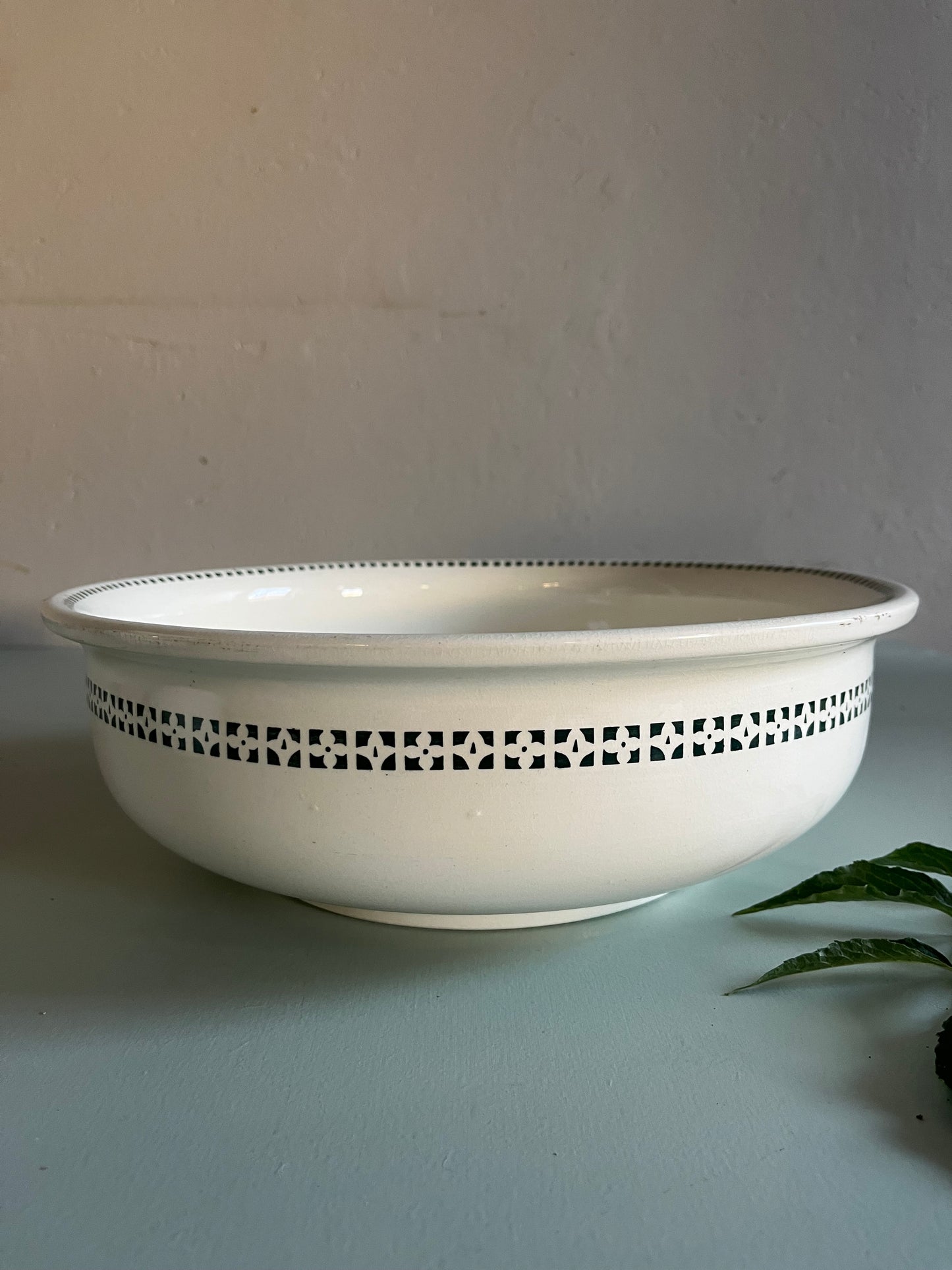 Ensemble de toilette ancien Badonviller – broc et cuvette  Vaisselle Patine