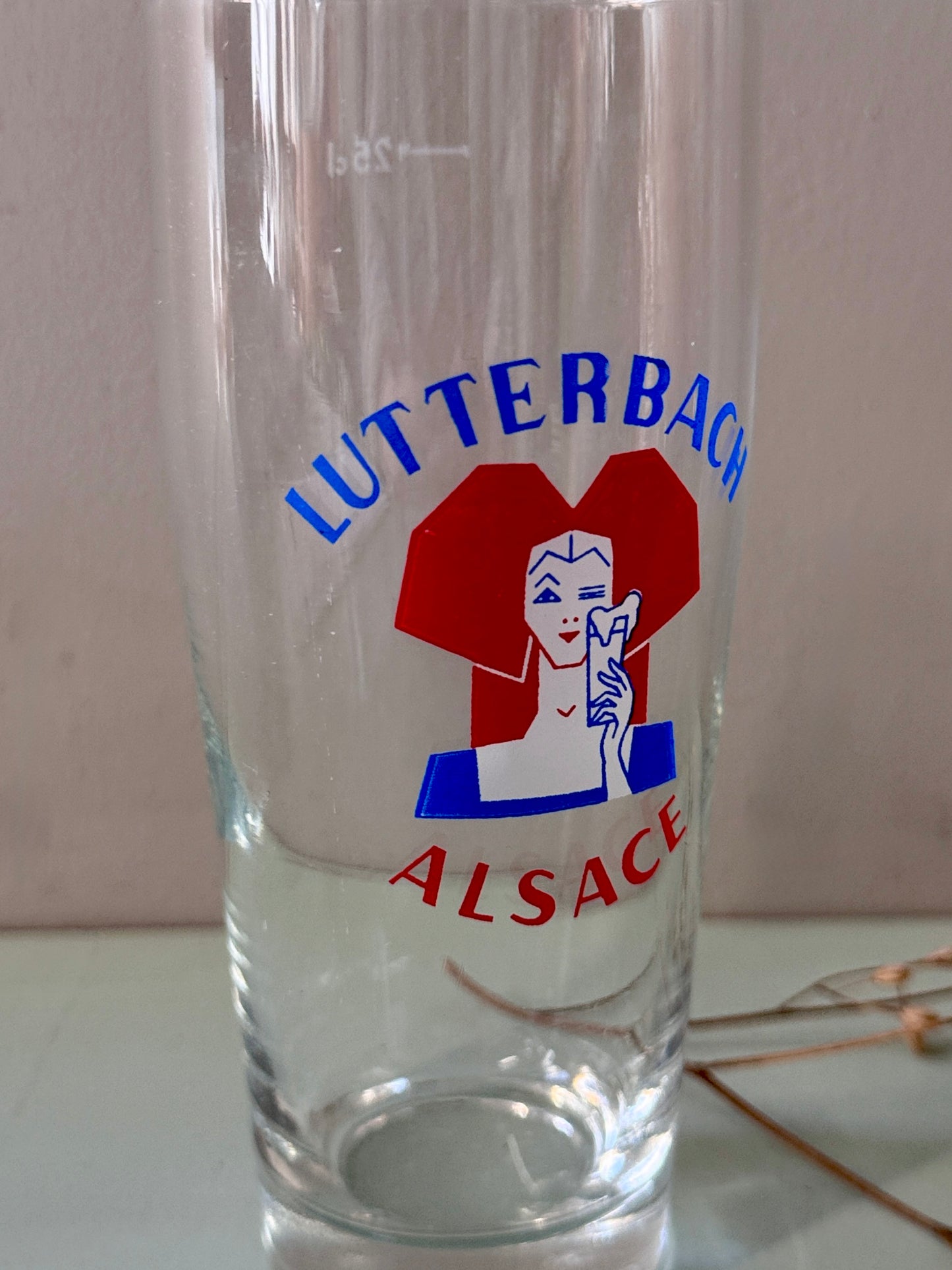 Verre à bière brasserie Lutterbach Alsace