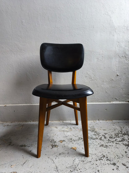 Chaise vintage style scandinave lot de 2   Patine