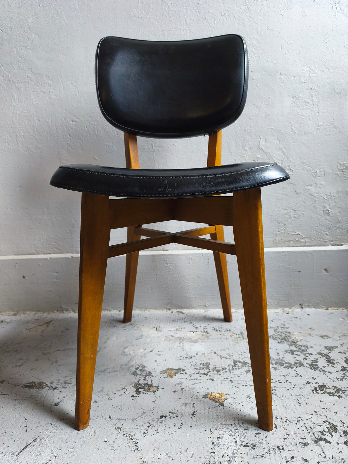 Chaise vintage style scandinave lot de 2   Patine