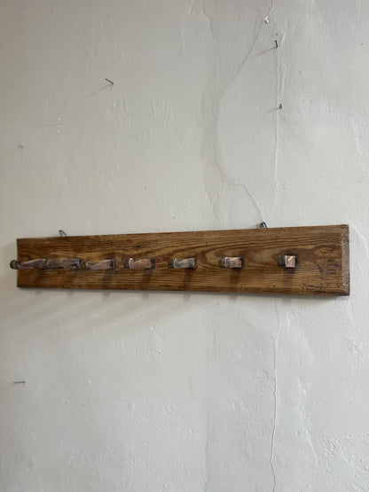 Porte manteaux mural ancien en bois  Décoration Patine