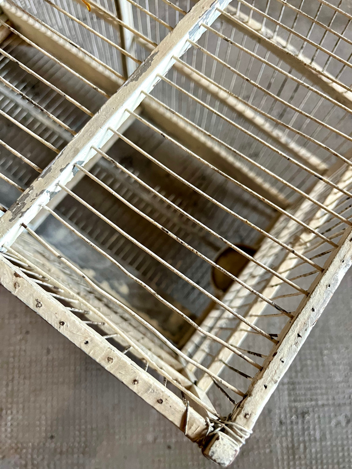 Cage à oiseaux ancienne  Décoration Patine