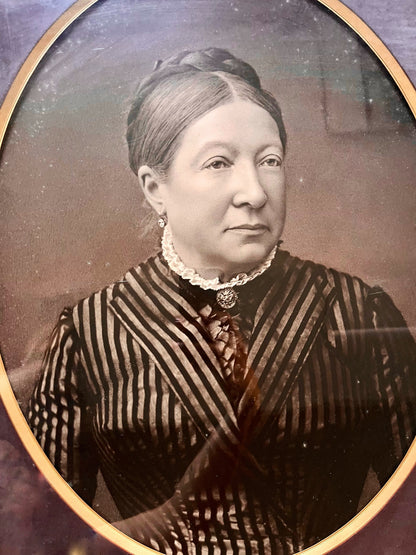 Portrait photographique de femme ancien inaltérable  Décoration Patine