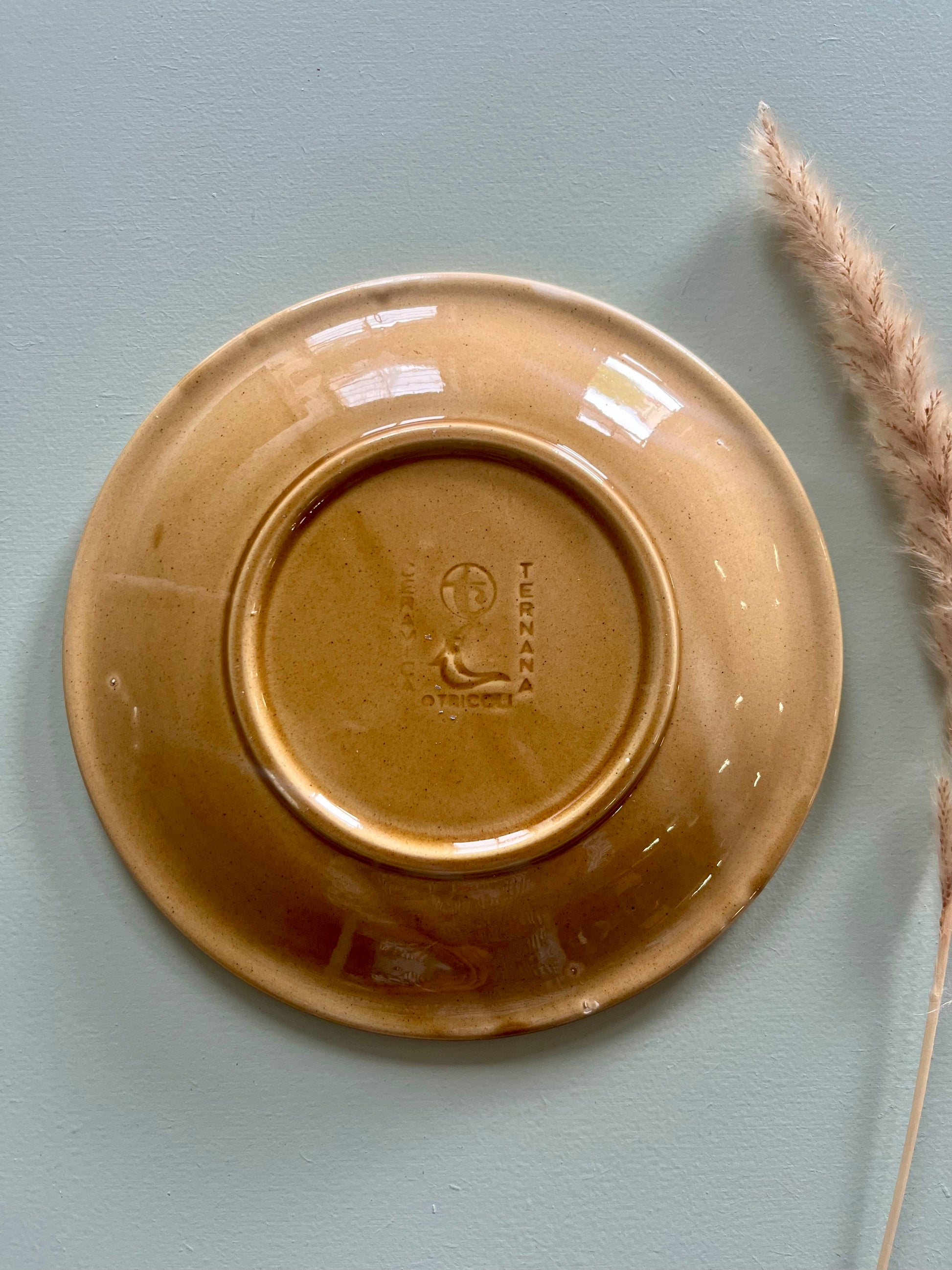 Assiettes en céramique motif fleur  Vaisselle Patine