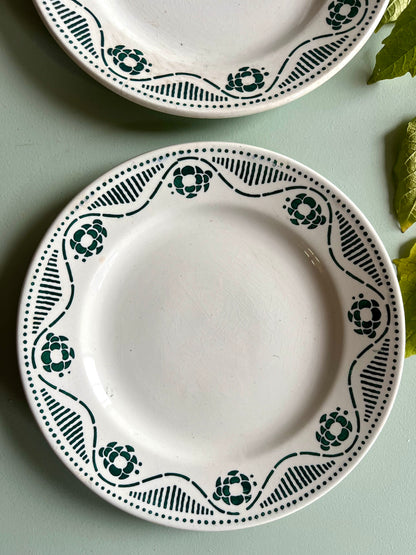 Assiettes à dessert « Nouvelle Galerie Paris » - lot de 2  Vaisselle Patine