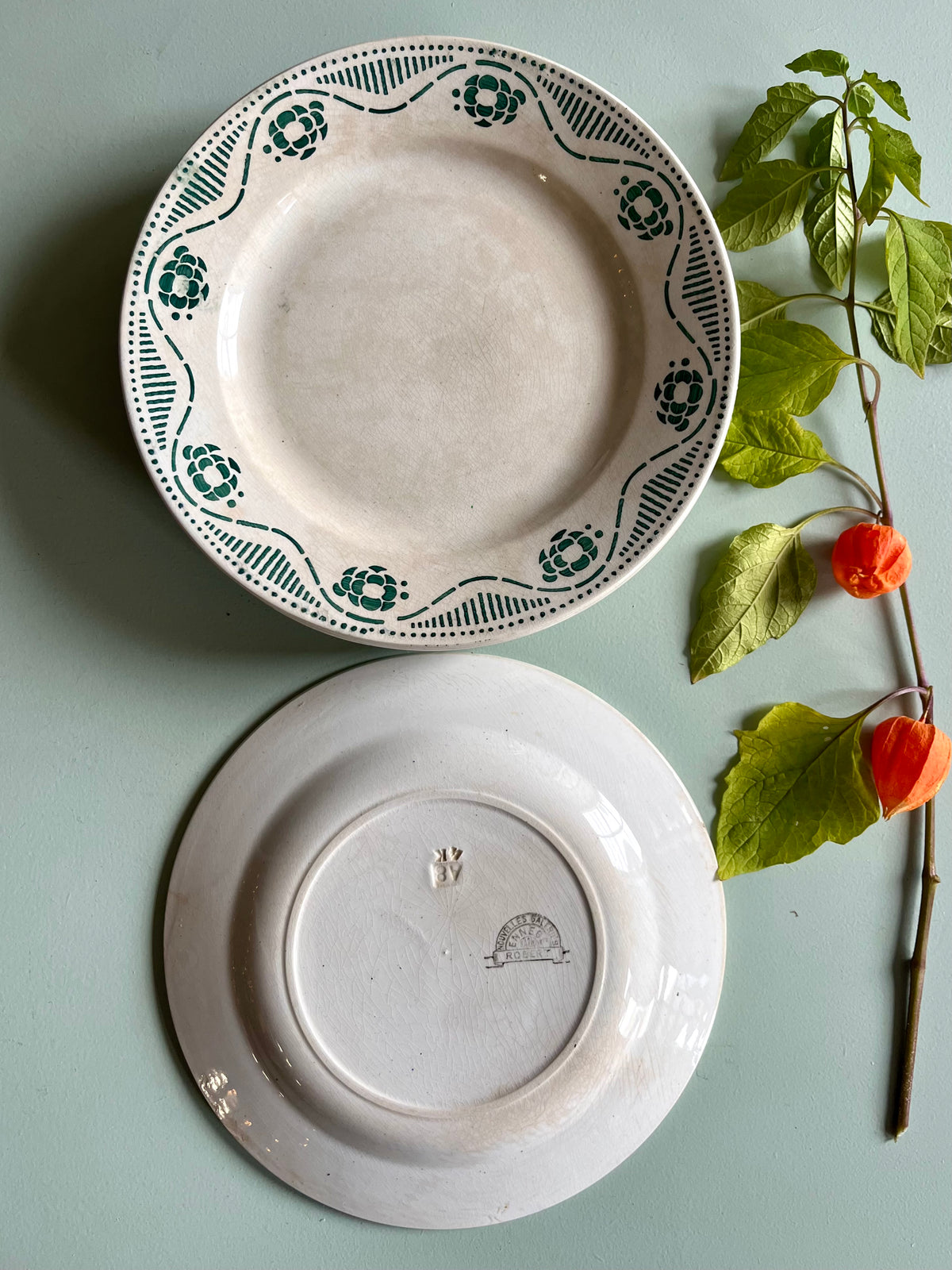 Assiettes anciennes Nouvelles Galeries Paris modèle Robert – Lot de 7  Vaisselle Patine