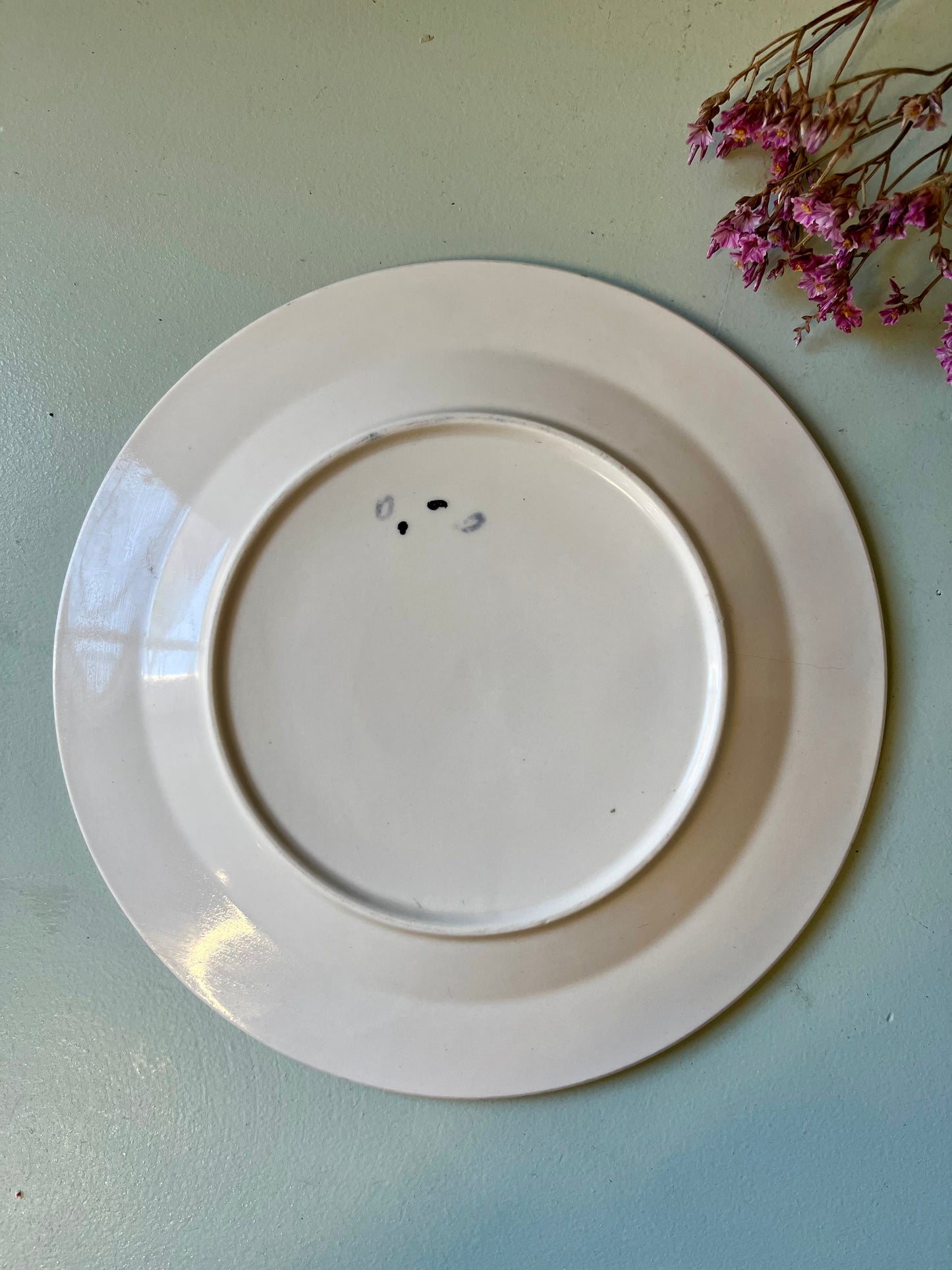 Assiette à dessert motif fleuris