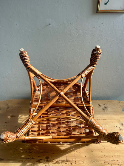 Chaise enfant en rotin - Patine