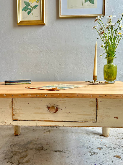 Table basse de ferme patinée