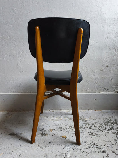 Chaise vintage style scandinave lot de 2   Patine