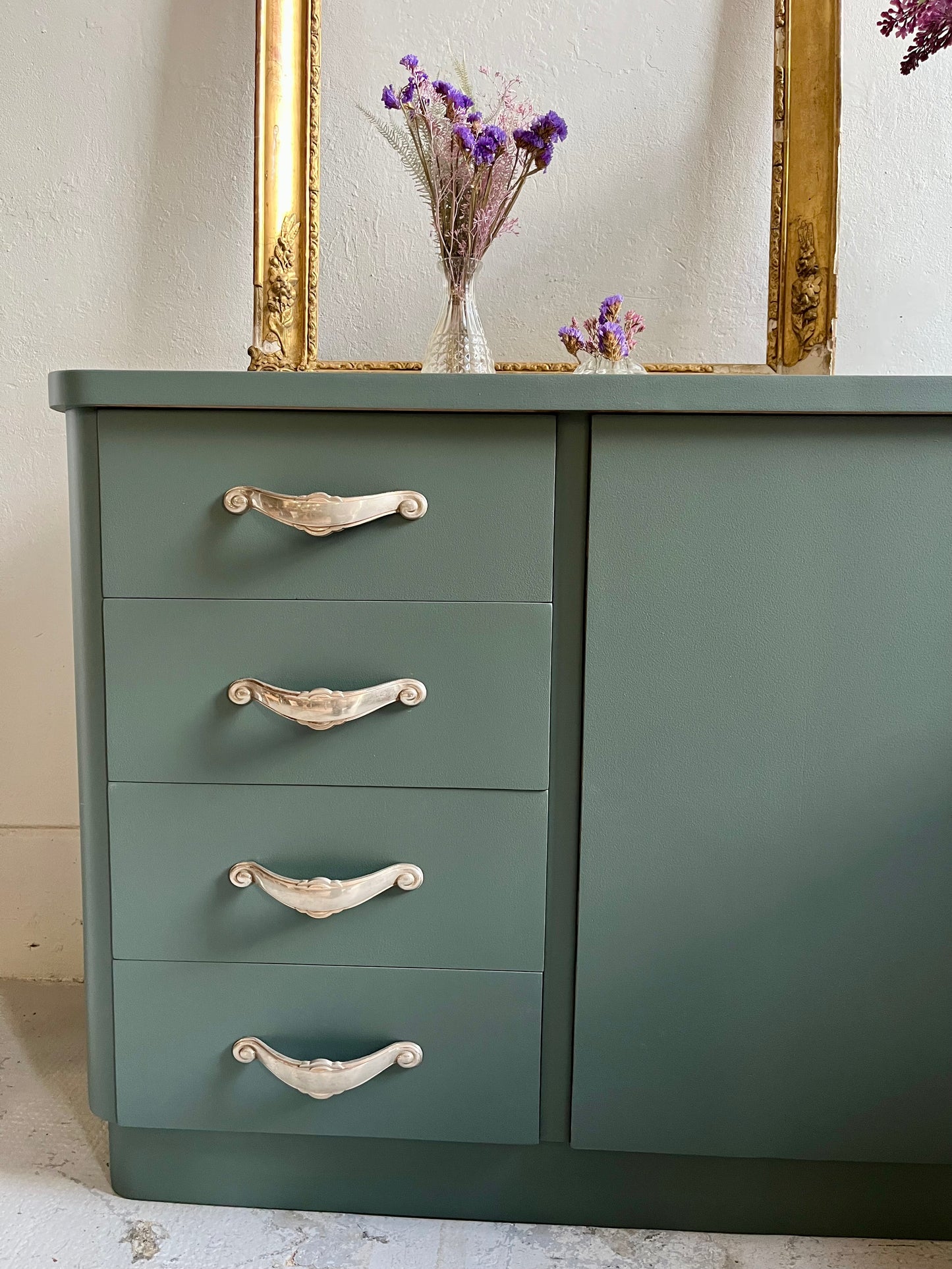 Buffet art déco gris bleu