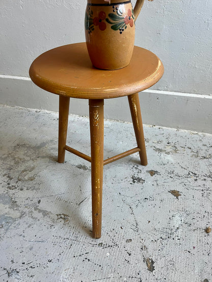 Tabouret d’atelier vintage patiné