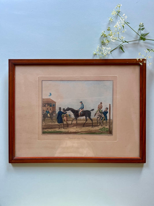 Lithographie en couleur Carle Vernet - Debucourt - « Préparatifs d’une course »