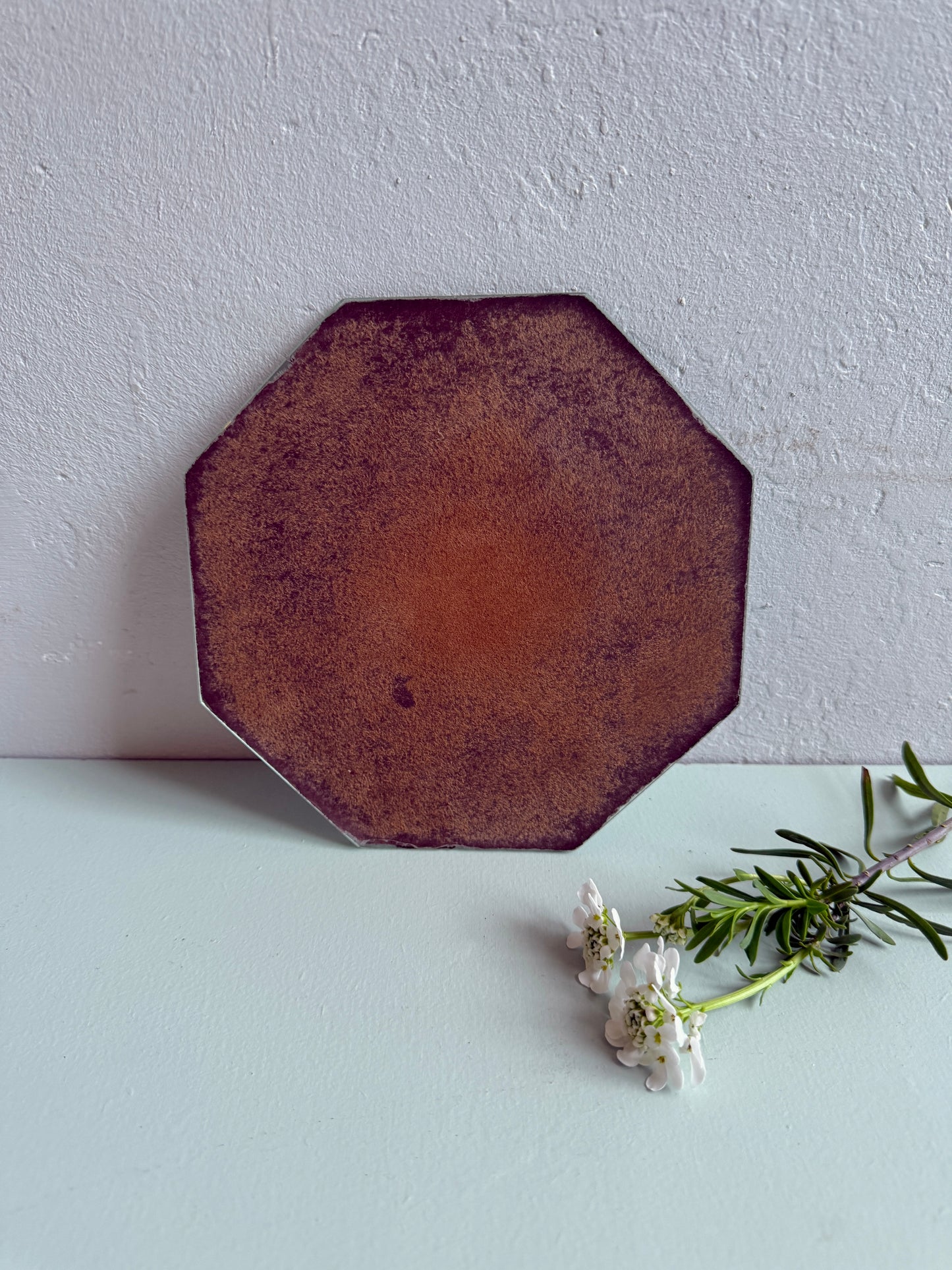 Miroir octogonal - rebord simple